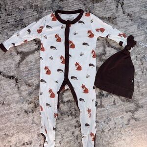 Kyte BABY sienna woodland footie / hat